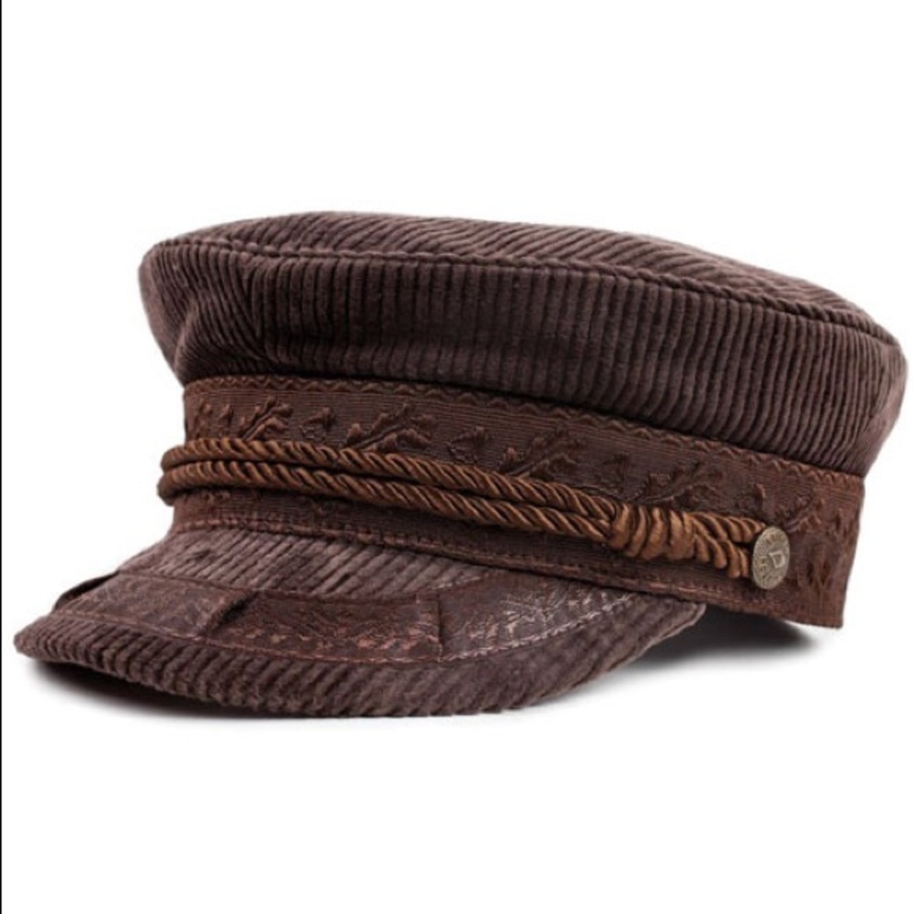 Brixton Corduroy Fiddler Cap NWOT